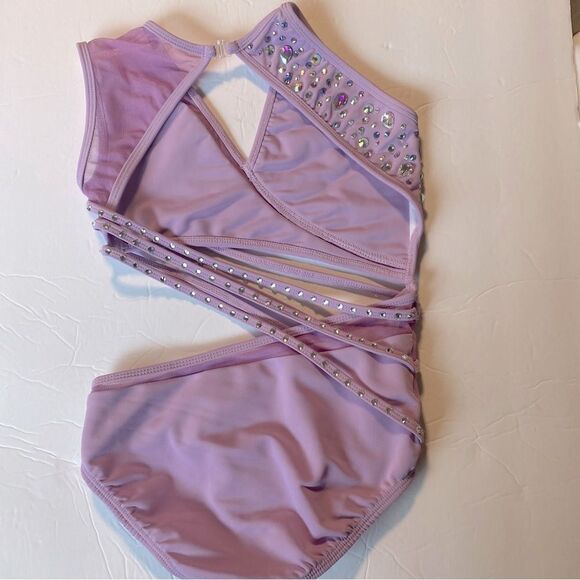 LA dance designs Solo dance custom lavender purple costume AMBITION leotard MC - Picture 5 of 15